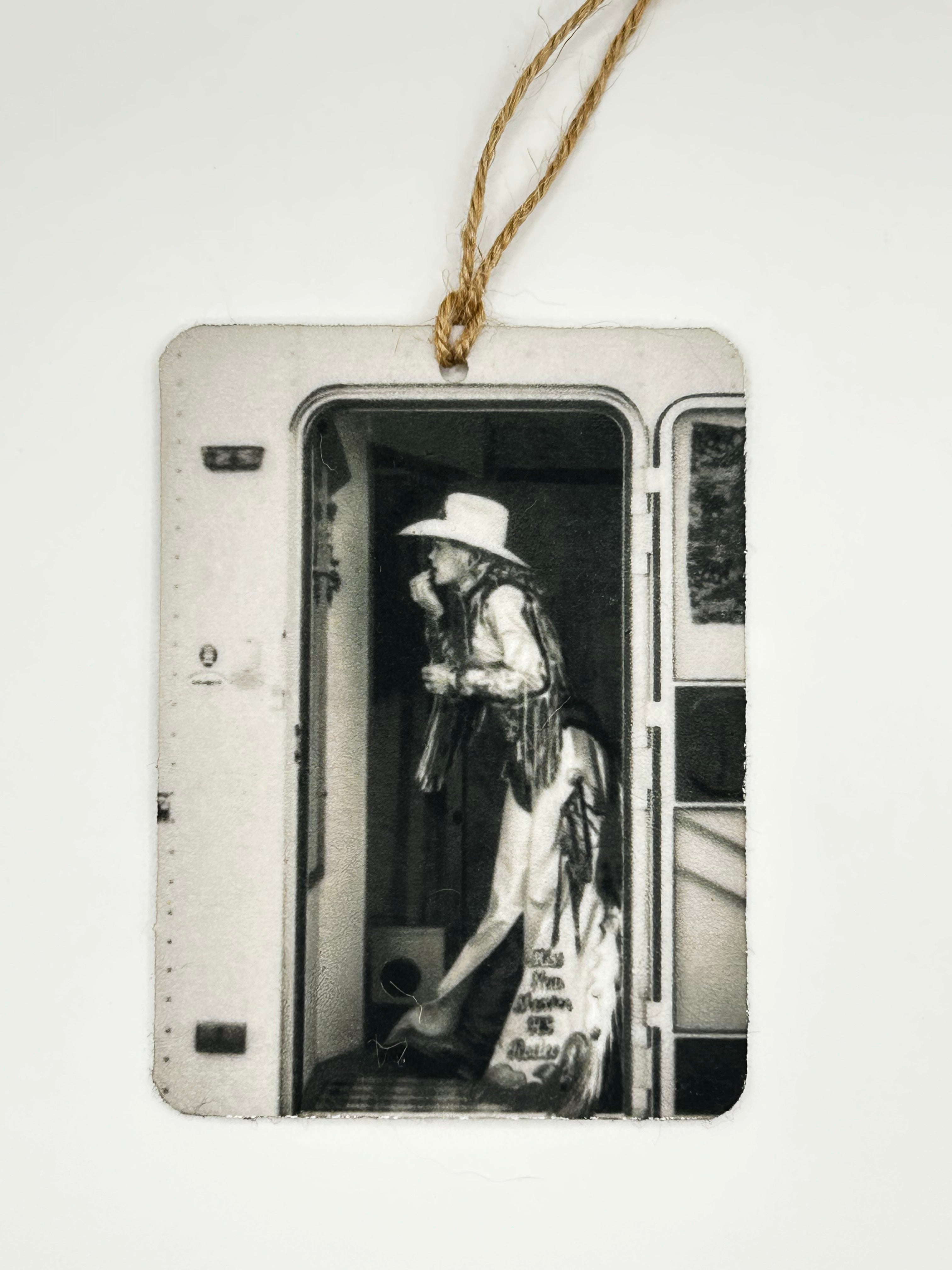 Vintage Cowgirl Film Car Freshie