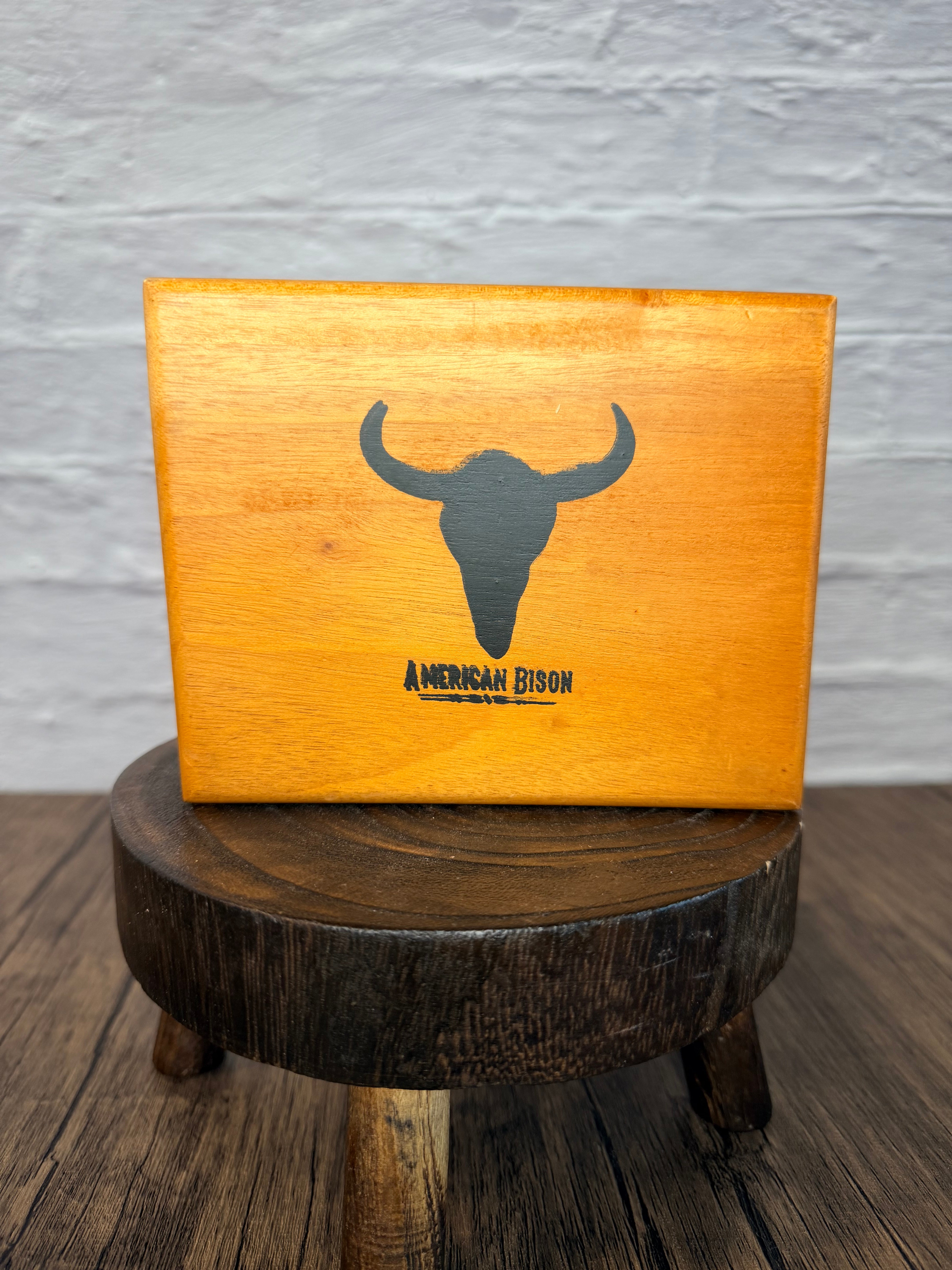 American Bison Patriotic Leather Wallet