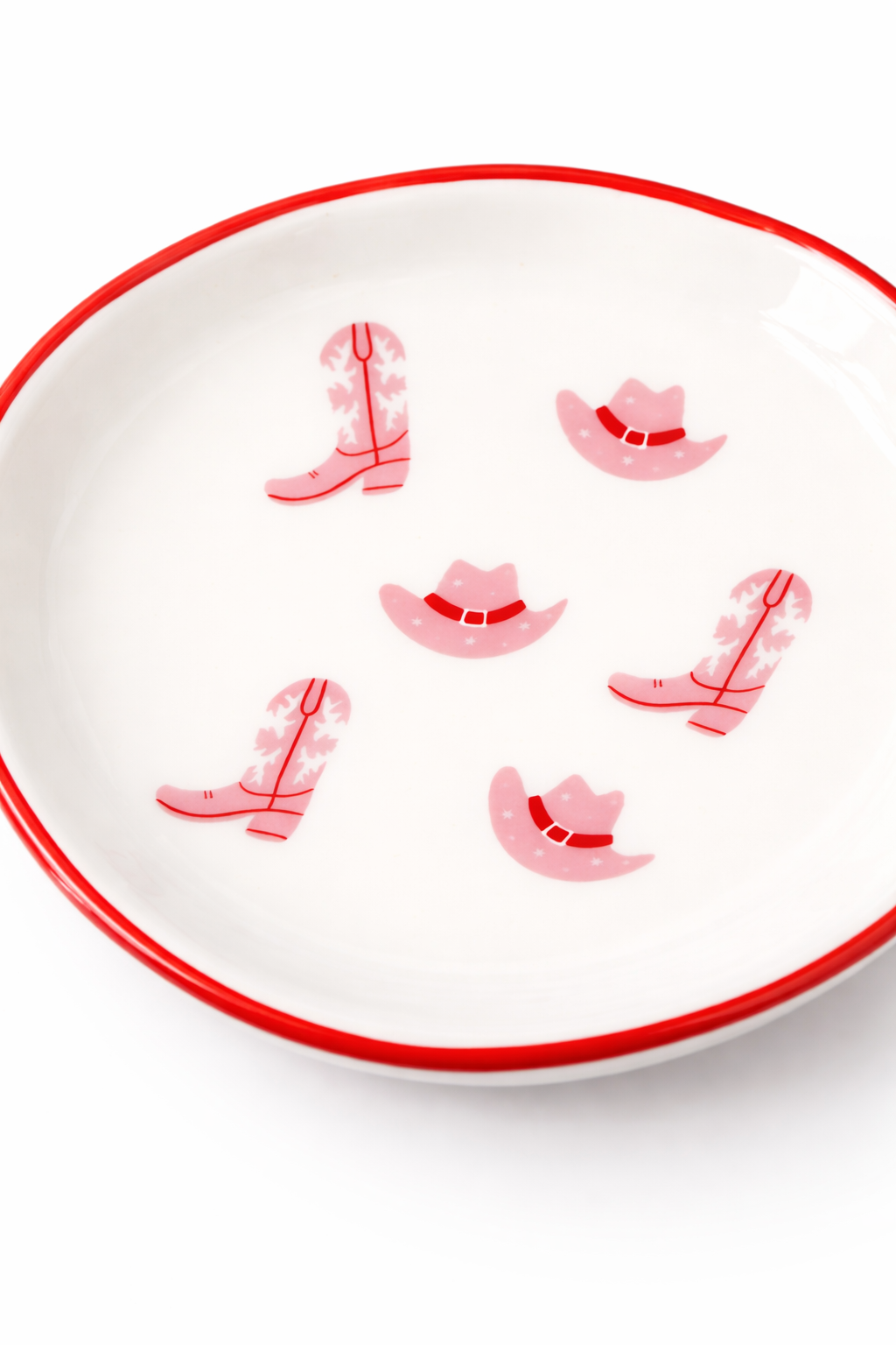 Cowgirl Boot & Hat Trinket Dish
