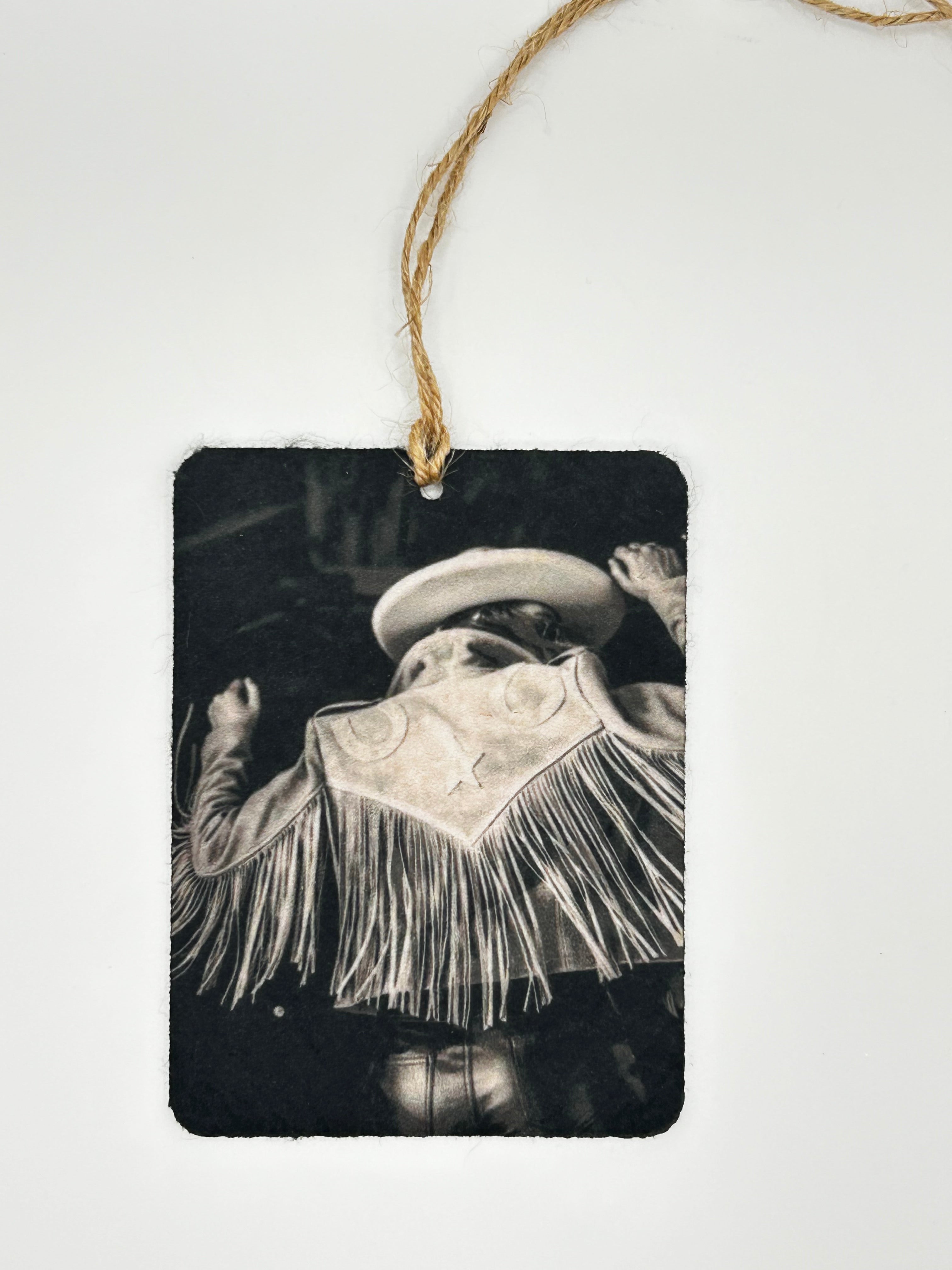 Vintage Fringe Cowgirl Car Freshie