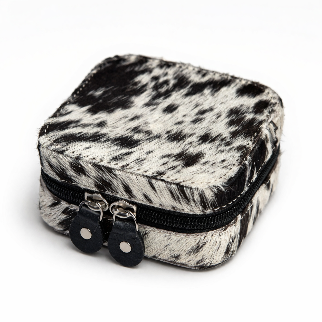 Black & White Cowhide Jewelry Box