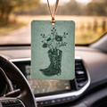 Cowboy Boot Floral Car Freshie