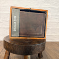 Classic Brown American Bison Genuine Leather Wallet