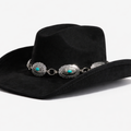 Turquoise Concho Western Cowboy Hat