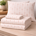 Blush Western Sheet Set – Queen Size 4 Piece Bedding Set