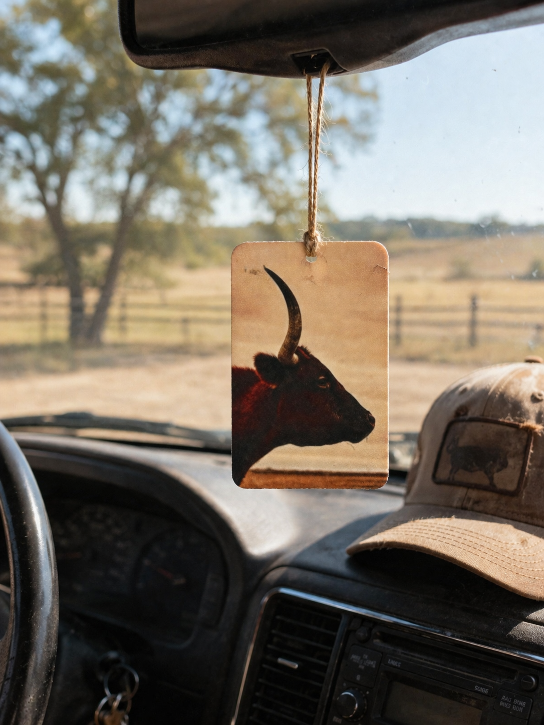 Western Longhorn Car Freshie