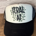 Feral AF Leopard Print Trucker Hat