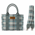 Wrangler Chambray Blue Plaid Tote Bag