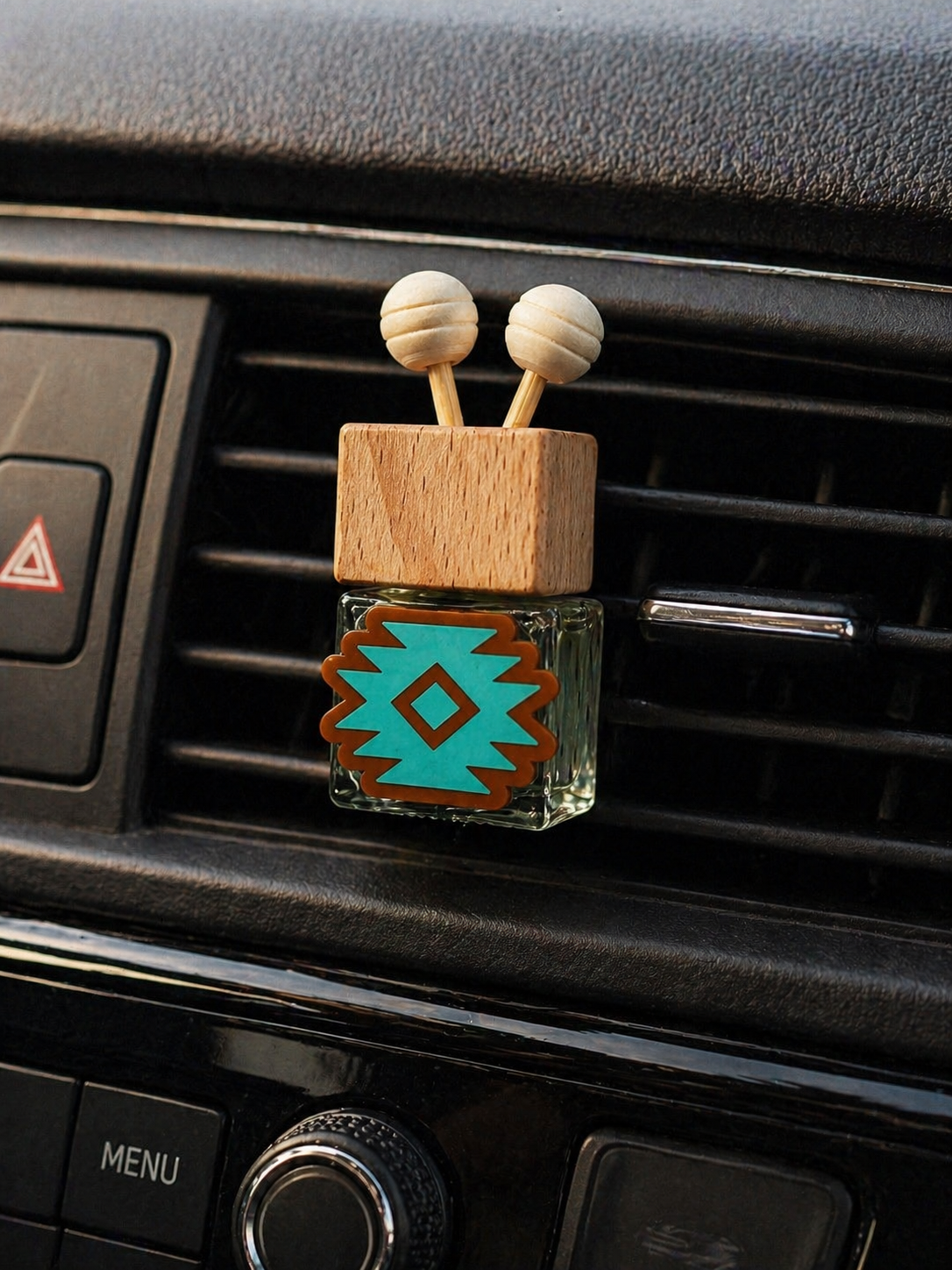 Turquoise Aztec Vent Clip Car Diffuser