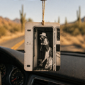 Vintage Cowgirl Film Car Freshie