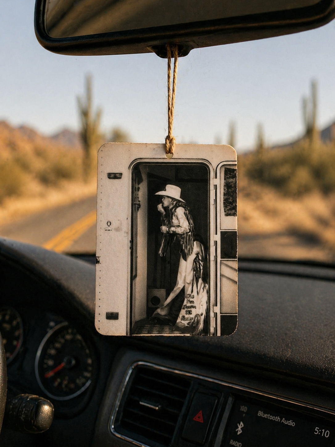 Vintage Cowgirl Film Car Freshie