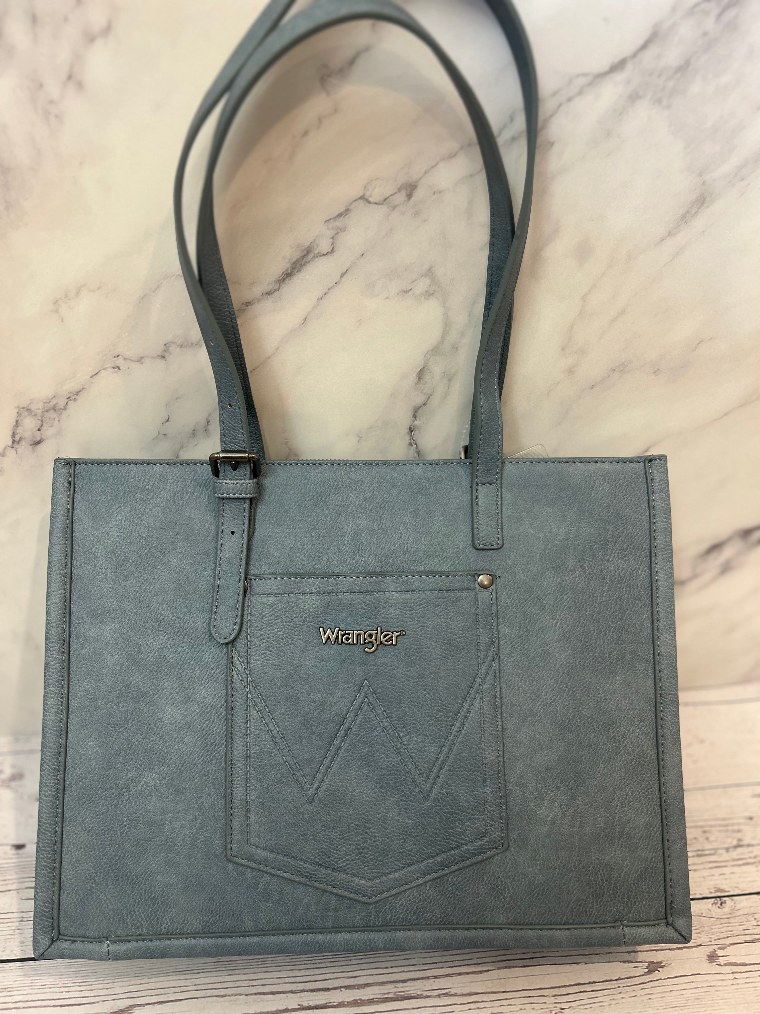 Wrangler Aztec Tote Bag with Turquoise Concho