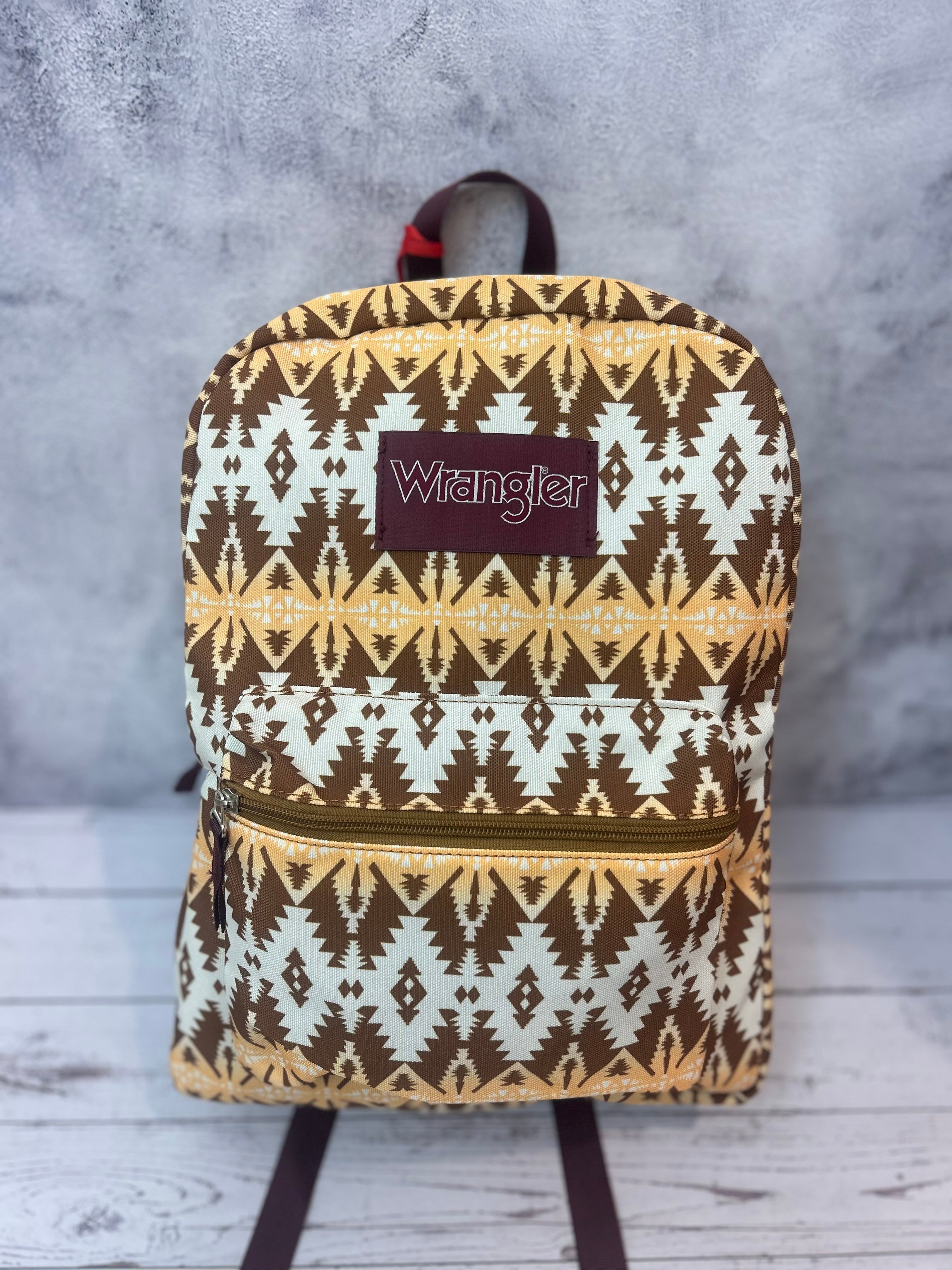 Wrangler Tan & Brown Aztec Western Backpack
