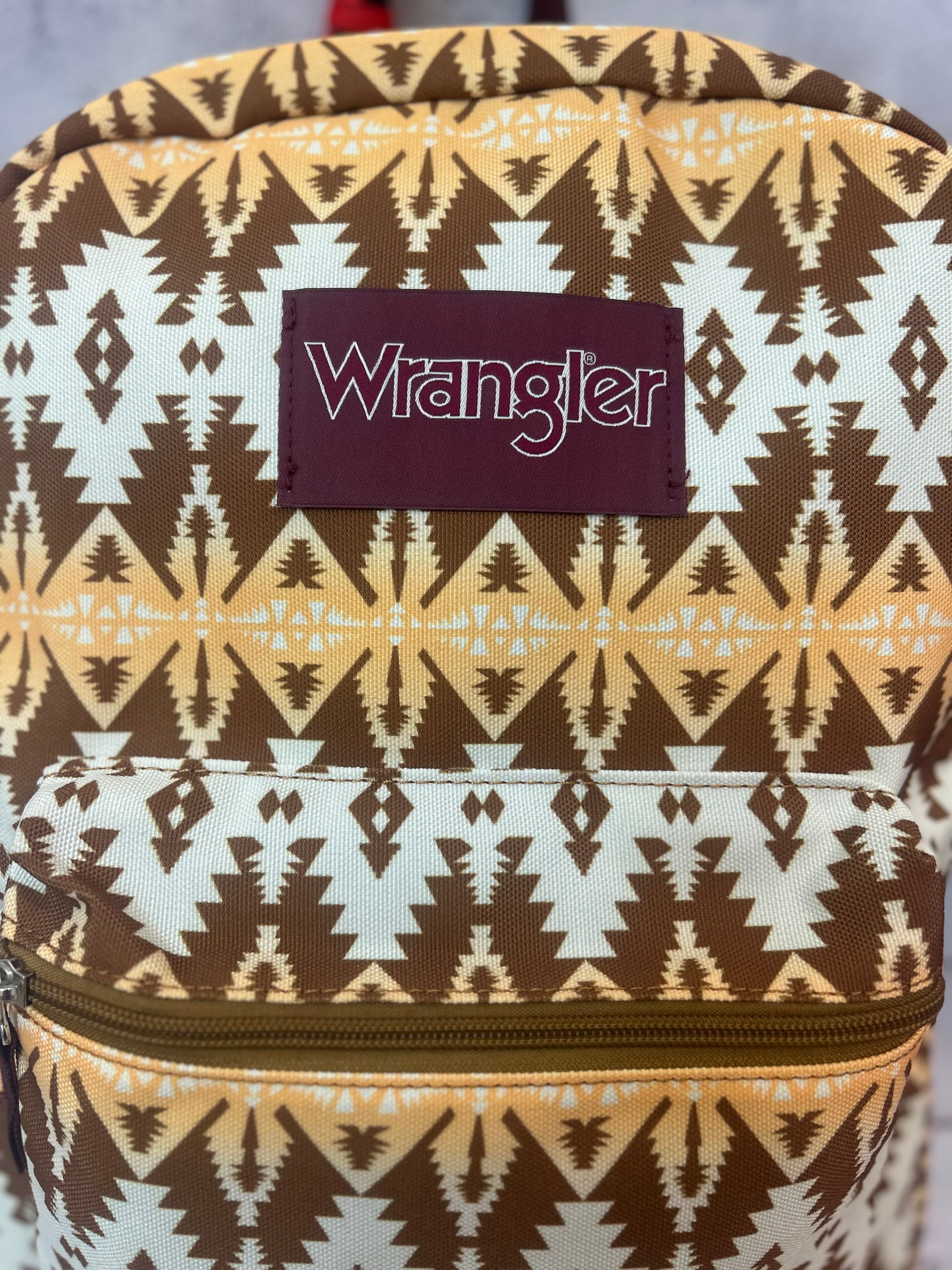 Wrangler Tan & Brown Aztec Western Backpack