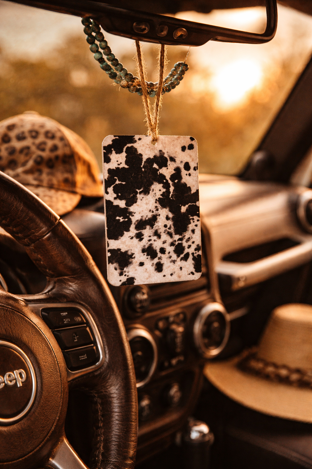 Cowhide Car Freshie