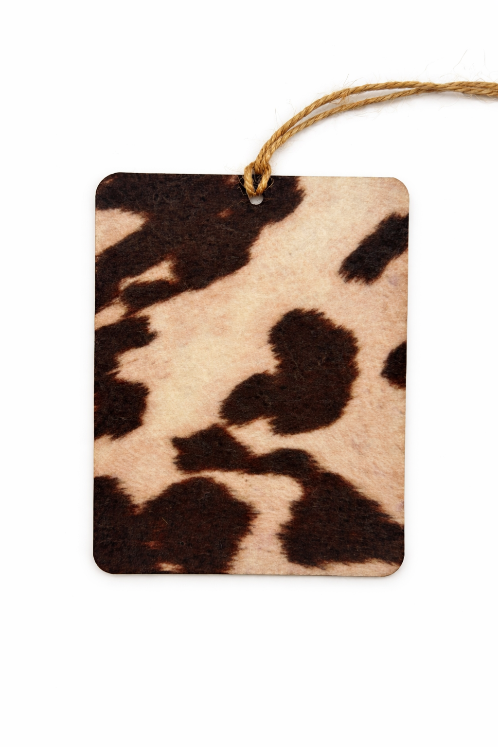 Brown Cow Print Car Freshie