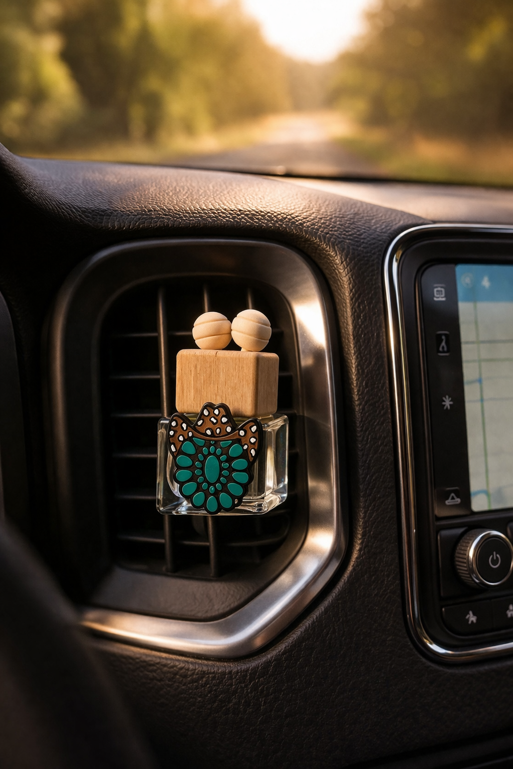 Turquoise Western Vent Clip Car Diffuser