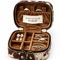 Mini Brown Cowhide Jewelry Box