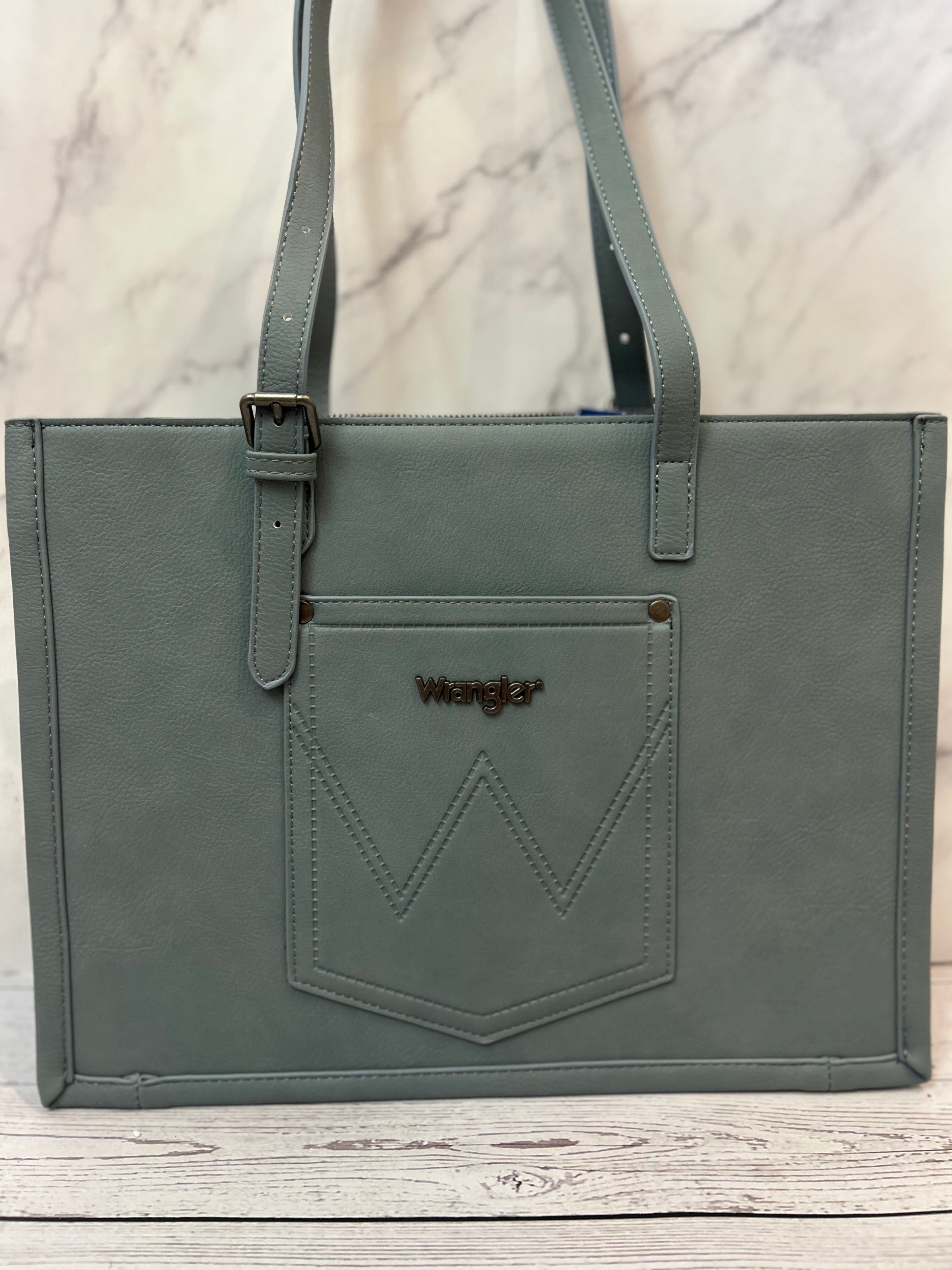 Wrangler Turquoise Concho Tote Bag