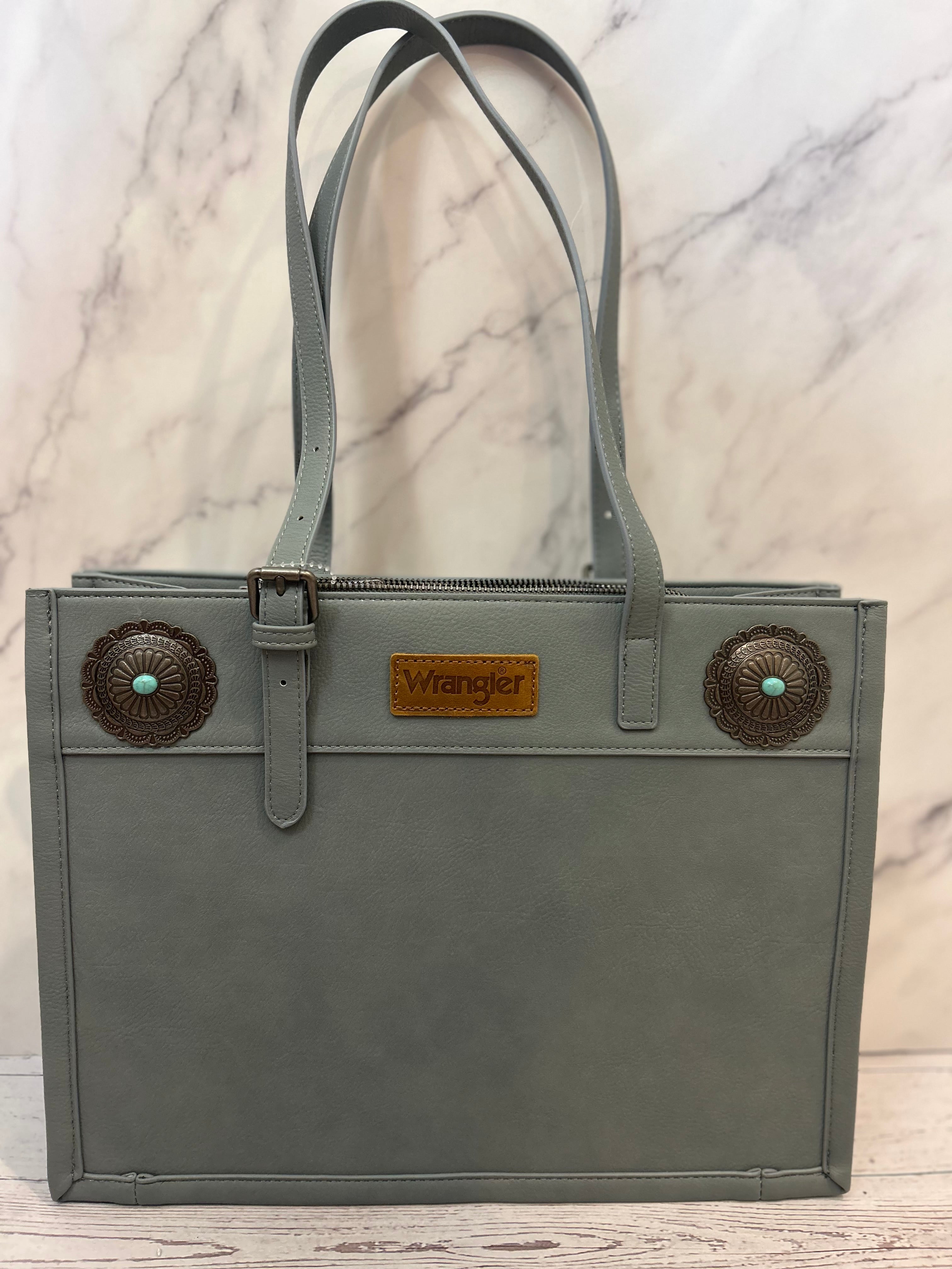 Wrangler Turquoise Concho Tote Bag