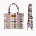 Wrangler Lavender Plaid Tote Bag