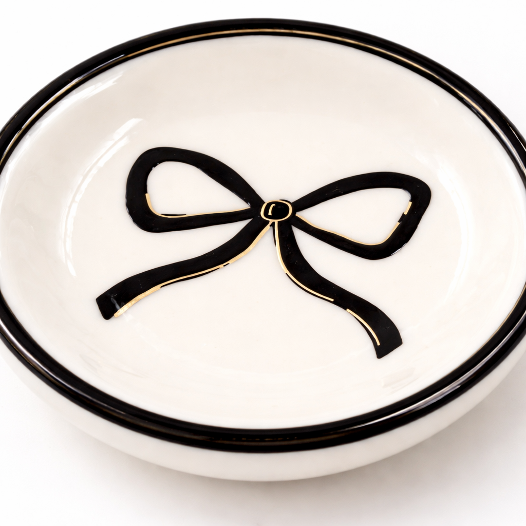 Western Bow Ring Dish | Jewelry Trinket Tray | Minimal Cowgirl Decor