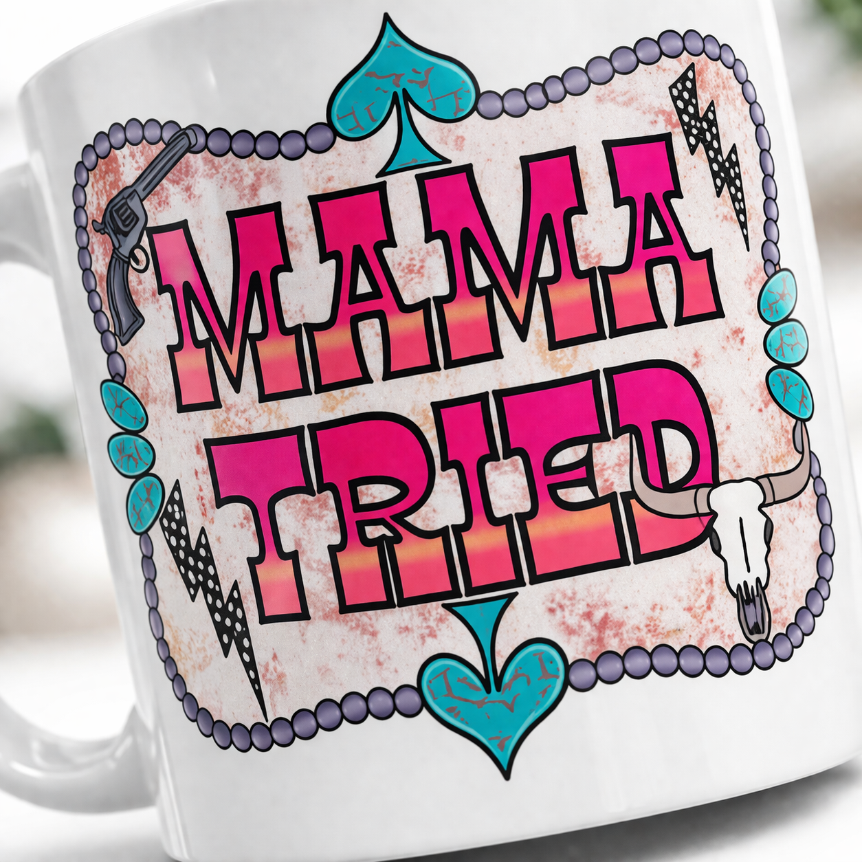 Mama Tried Western Graphic 11oz Coffee Mug