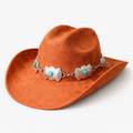 Western Turquoise Concho Cowboy Hat