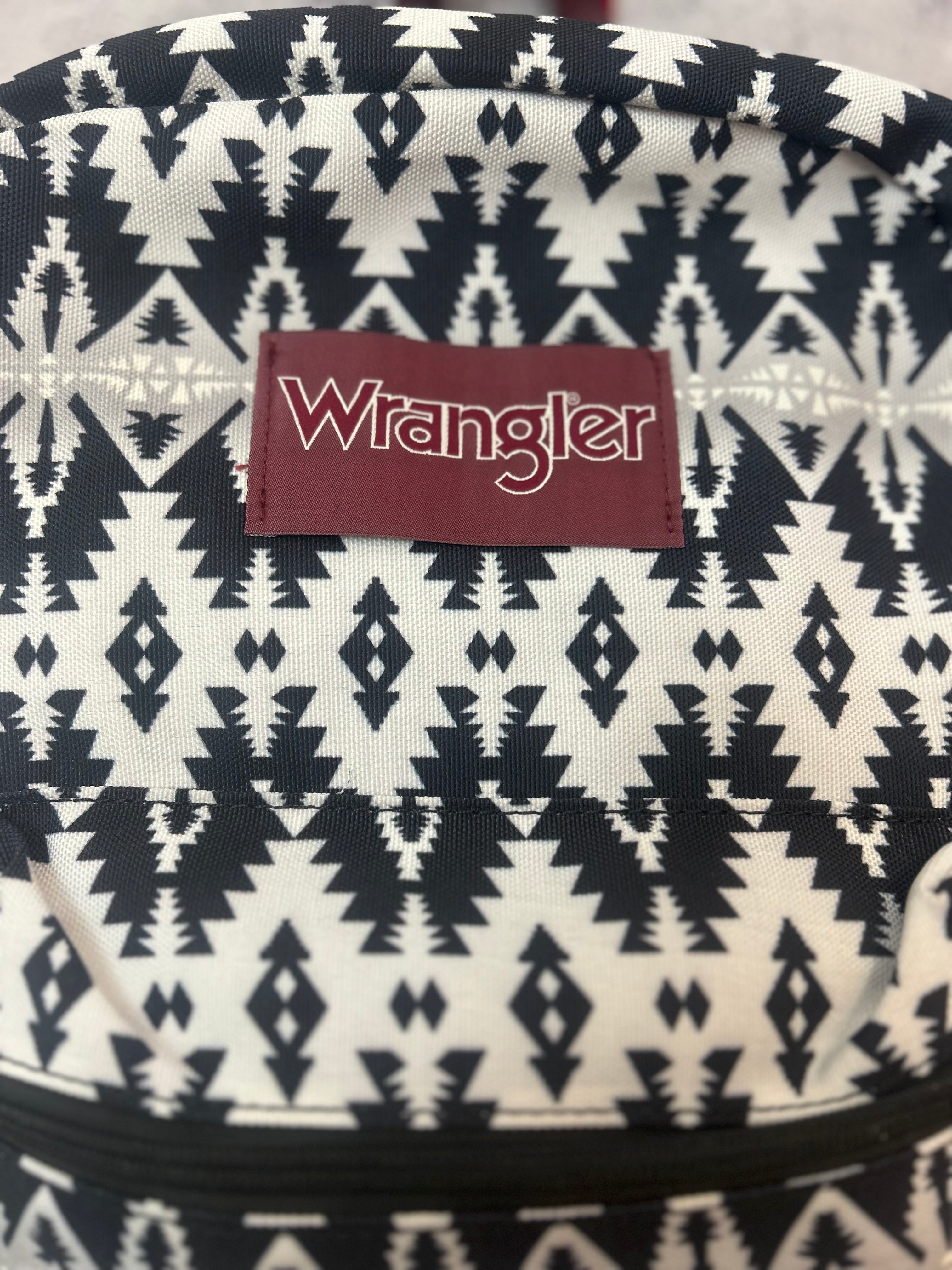 Wrangler Black & Ivory Aztec Western Backpack