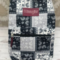 Wrangler Black & White Bandana Patchwork Western Backpack