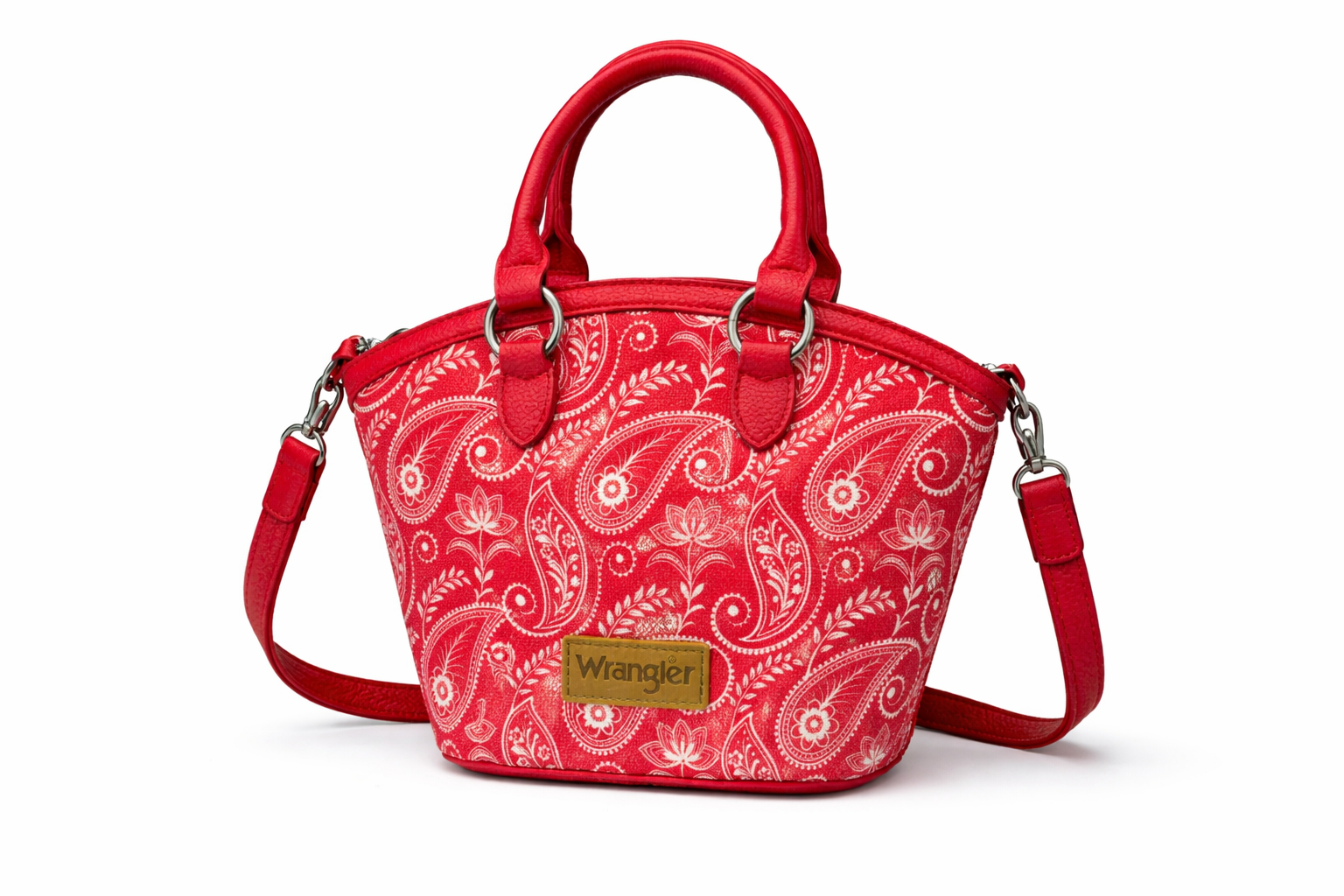 Wrangler Red Paisley Mini Tote Bag