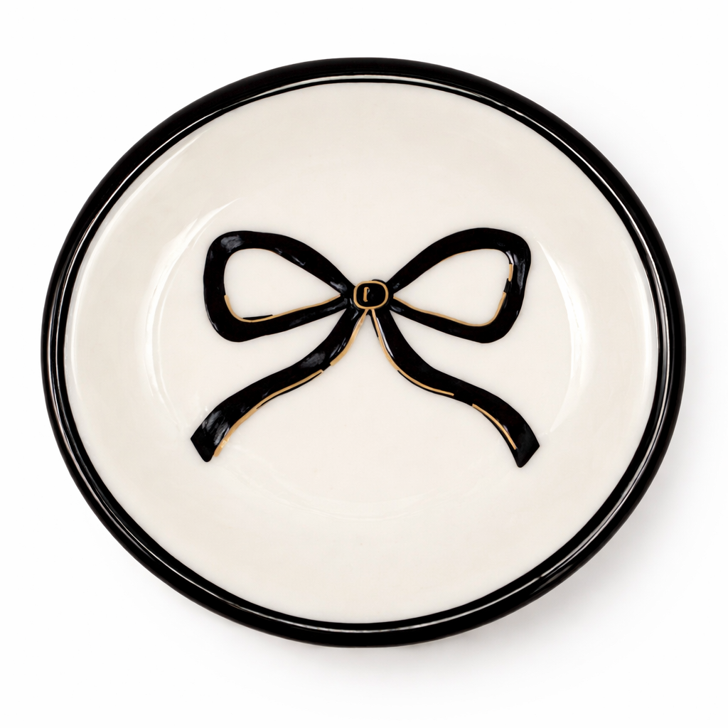 Western Bow Ring Dish | Jewelry Trinket Tray | Minimal Cowgirl Decor