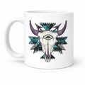 Turquoise Tribal Skull 11 oz Coffee Mug